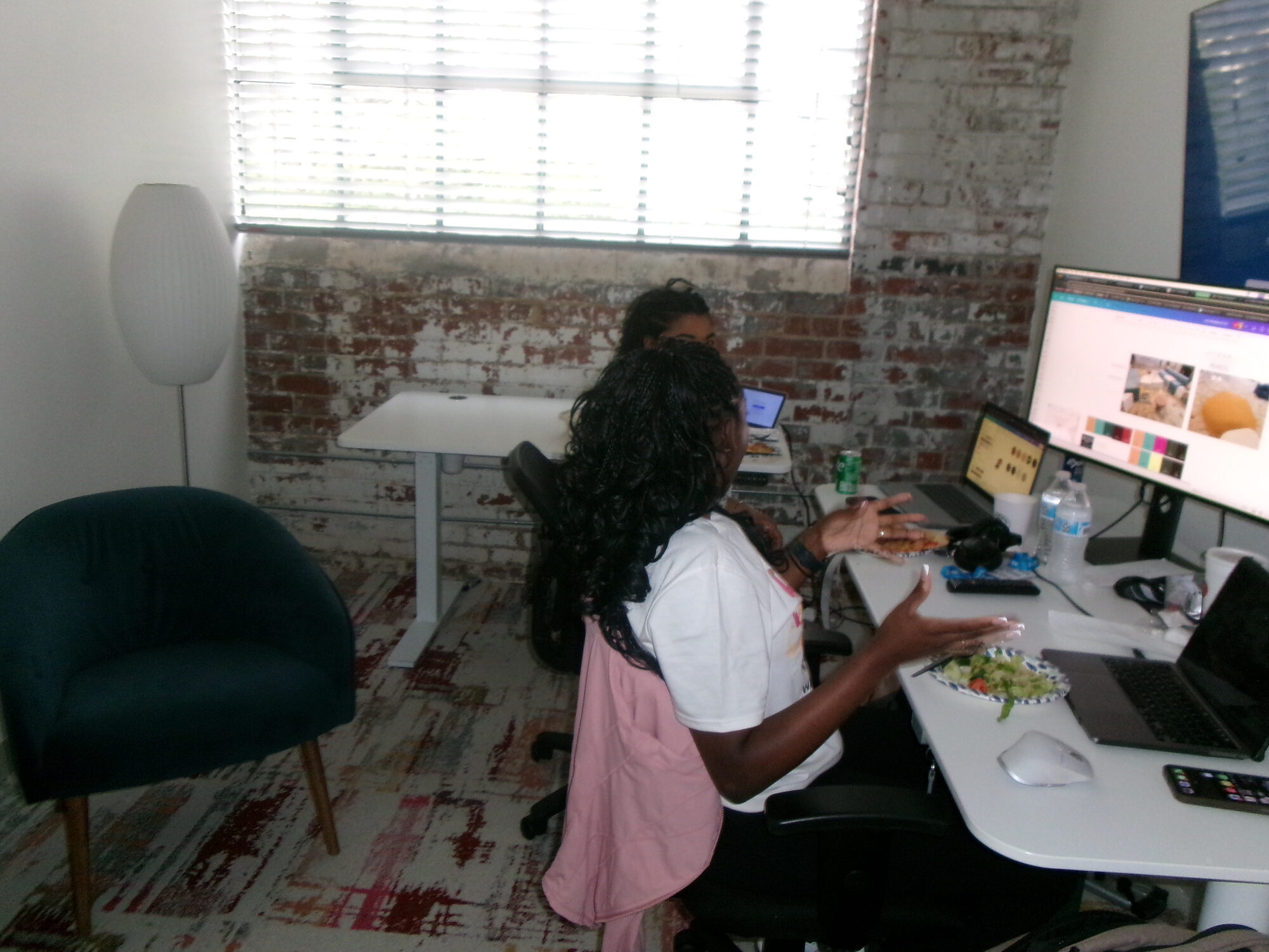 A volunteer working on a nonprofit website