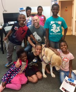 Doing good work with children and dogs